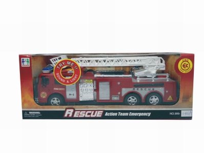 FRICTION FIRE ENGINE W/SOUND & LIGHT,INCLUDE 2 BUTTON CELL - HP1027394