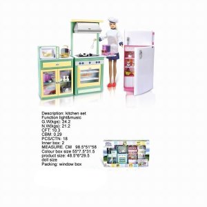 KITCHEN PLAY SET W/LIGHT & MUSIC - HP1027430