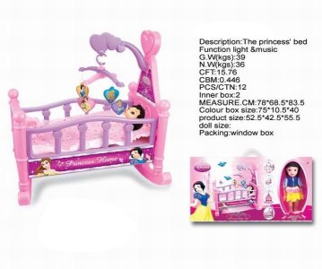 BABY BED W/DOLL & LIGHT & MUSIC - HP1027440