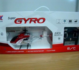 3.5 FUNCTION RC PLANE（RED/GRAY） W/GYROSCOPE &CHARGER - HP1028116