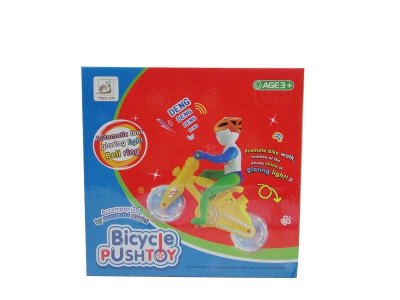 PUSH & PULL BICYCLE W/LIGHT & SOUND & ACTION RED/YELLOW - HP1028151