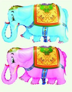 ELEPHANT BALLOON 50PCS 2COLOR - HP1028621