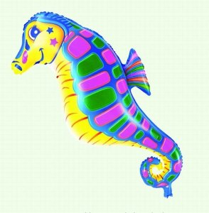 SEA HORSE BALLOON 50PCS  - HP1028647