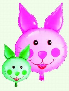RABBIT BALLON 50PCS 2COLOR - HP1028661