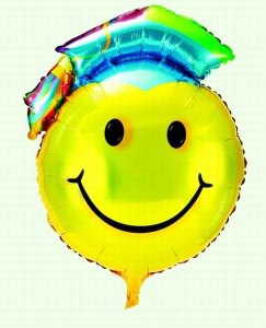 SMILE FACE BALLON 50PCS  - HP1028691