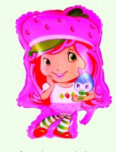 STRAWBERRY GIRL BALLON 50PCS  - HP1028704