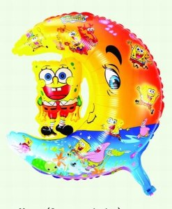 MOON W/ SPONGE BALLON 50PCS  - HP1028706
