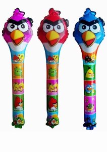 ANGER BIRD STICK CLAPPER BALLOON 25PCS 3COLOR - HP1028723