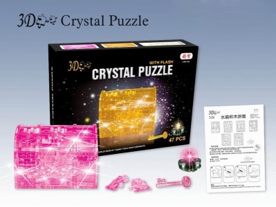 ASSEMBLE CRYSTAL PUZZLE W/FLASH 2COLOR - HP1028889