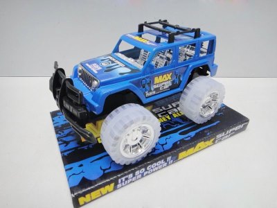 FRICTION CAR W/LIGHT & MUSIC RED/BLUE - HP1028985