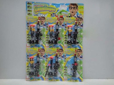 SOFE SHOOTING GUNE 6PCS/BLISTER CARD - HP1029012