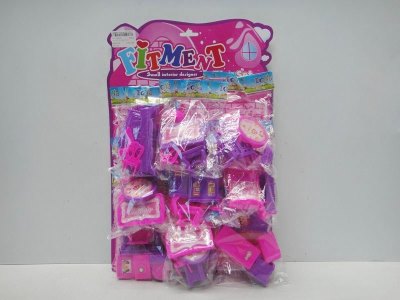 FURNITURE SET 2ASST 9PCS/BLISTER CARD - HP1029570