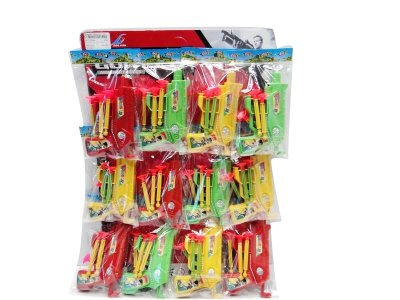 SOFE SHOOTING GUN YELLOW.RED.GREEN,12PCS/BLISTER CARD - HP1029594