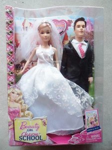 2/S BRIDE & BRIDEGROOM DOLL W/ACCESSORIES（SOLID BODY） - HP1029651