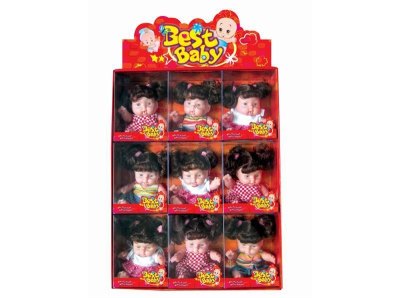 7”VINYL DOLL (9PCS/DISPLAY BOX) - HP1029713
