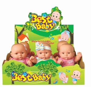 9.5”VINYL DOLL W/4 IC(9PCS/DISPLAY BOX) - HP1029716