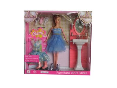 BENDABLE DOLL W/FURNITURE - HP1029915