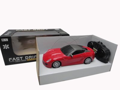 4CH 1：24 R/C CAR W/ LIGHT，RED,BLACK - HP1029995