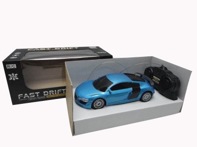 4CH 1：24 R/C CAR W/ LIGHT，ORANGE,BLUE - HP1029997