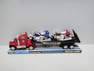 FRICTION TRUCK W/2PCS FREE WAY MOTOR RED/BLUE/GREEN - HP1030027