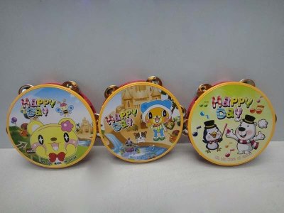 14.8CM铃鼓 3款图案混装 - HP1030205