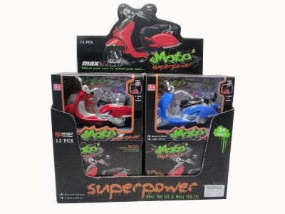 FRICTION MOTOR W/LIGHT & MUSIC INCLUDED BUTTONCELL 12PCS/DISPLAY BOX - HP1030213