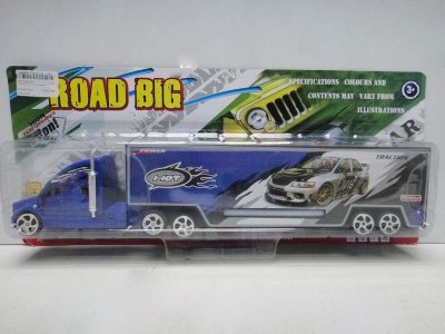 FRICTION CONSTRUCTION CAR W/LIGHT & MUSIC RED/GREEN/BLUE/BLACK - HP1030300