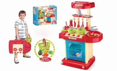KITCHEN SET W/LIGHT & MUSIC（BLUE） - HP1030332