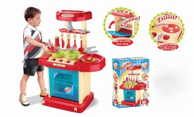 KITCHEN SET W/LIGHT & MUSIC(BLUE) - HP1030334