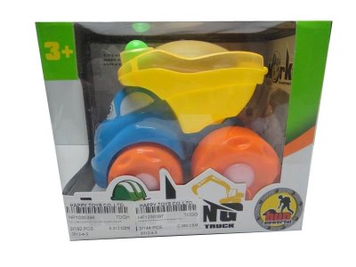 PULL LINE CONSTRUCTION CAR W/LIGHT 4COLOR - HP1030396
