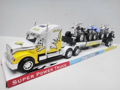 FRICTION TRUCK W/3 FREE WAY BEACH CAR RED/BLUE/YELLOW - HP1030429