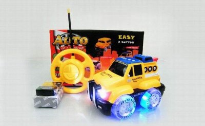 2 FUNCTION R/C CONSTRUCTION CAR W/LIGHT/MUSIC/BATTERY - HP1030438