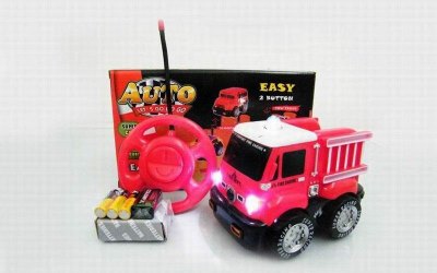 2 FUNCTION R/C FIRE TRUCK W/LIGHT INCLUDED BATTERY BLACK/WHITE - HP1030440