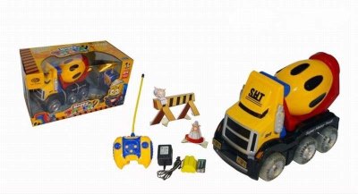 4 FUNCTION R/C 360 °STUNT CARTOON CONSTRUCTION CAR W/LIGHT & MUSIC INCLUDED BATTERY - HP1030452
