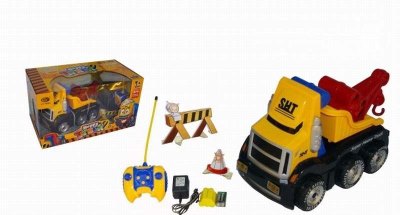 4 FUNCTION R/C 360 °STUNT CARTOON CONSTRUCTION CAR W/LIGHT BATTERY - HP1030453