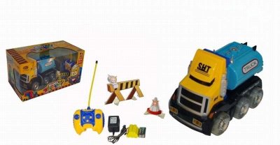 4 FUNCTION R/C 360 °STUNT CARTOON CONSTRUCTION CAR W/LIGHT & MUSIC INCLUDED BATTERY - HP1030456