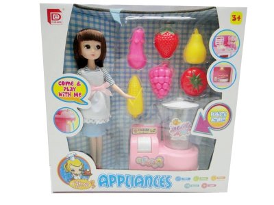 B/O JUICER SET W/LIGHT & DOLL - HP1030504