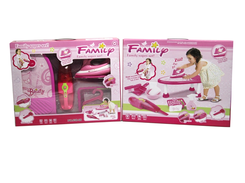 B/O ELECTRIC IRON  & VACUUM CLEANER SET W/LIGHT & MUSIC - HP1030519