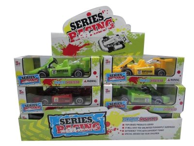 ASSEMBLE PULL BACK CAR W/LIGHT&SOUND INCLUDE BUTTONCELL (9PCS DISPLAY BOX) - HP1030551