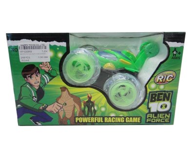 FOUR FUNCTION BEN10 R/C STUNT CAR W/LIGHT & MUSIC   - HP1030669