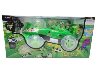FOUR FUNCTION R/C STUNT CAR W/LIGHT/MUSIC/INCLUDED BATTERY - HP1030706
