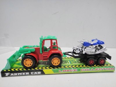 FRICTION FARMER CAR W/MOTORCYCLE    2ASST - HP1030769