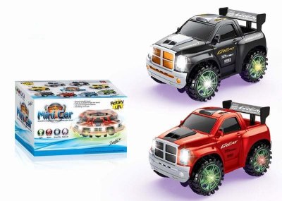 B/O BUMP AND GO POLICE CAR W/6LIGHT & ROTARY LIFT & BLACK/RED  - HP1030849