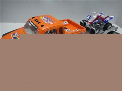 FRICTION TOW TRUCK W/ FRICTION SAND MOTORBIKE & LIGHT & MUSIC & 2COLOR - HP1030880