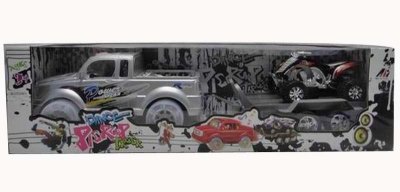 FRICTION TOW TRUCK W/ FRICTION SAND MOTORBIKE & LIGHT & MUSIC & 2COLOR - HP1030887