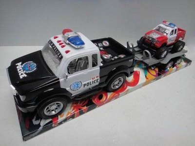 FRICTION TOW TRUCK W/ POLICE CAR & 2COLOR - HP1030911