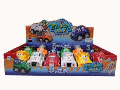 12/S CONSTRUCTION & POLICE BLOCK CAR 6ASST/6COLOR - HP1030956