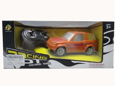 1:32 FOUR FUNCTION R/C CAR W/LIGHT 4ASST 4COLOR - HP1030980