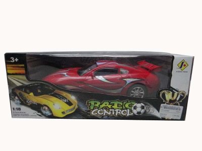 1:18FOUR FUNCTION R/C CAR W/CHARGER,LIGHT RED/GREY/BLACK - HP1030993