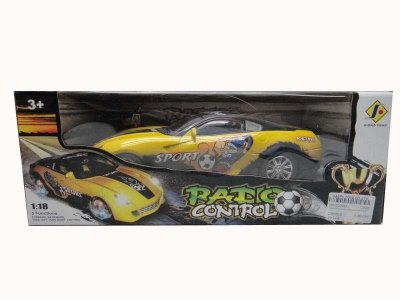 1:18FOUR FUNCTION R/C CAR W/CHARGER,LIGHT RED/GREY/WHITE - HP1030995